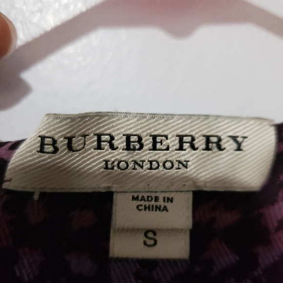 Burberry sweater cardigan purple wool cashmere silk size S - Picture 3 of 7